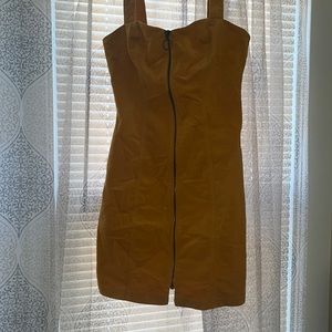 Mustard mini dress